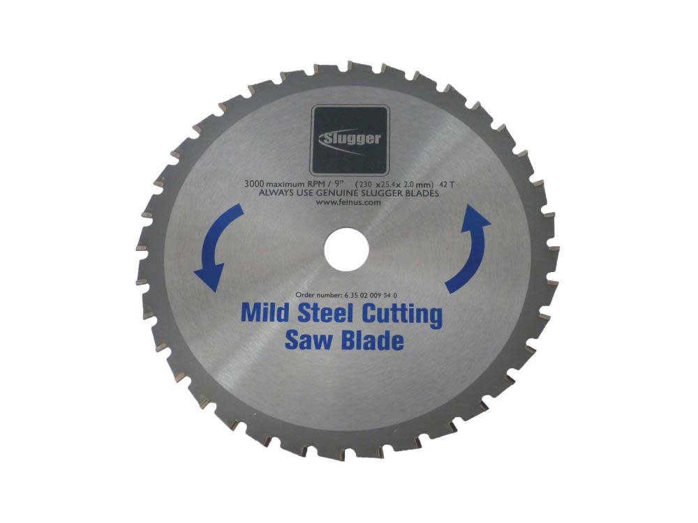 Fein MCBL09 9 In. Saw Blade for Cutting Mild Steel Fits the 9 In. Slugger by Metal Saw - Flockneti