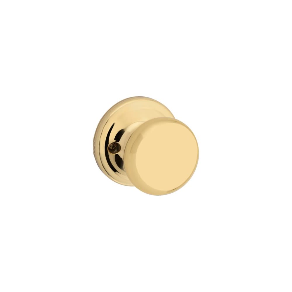 Kwikset Polished Brass Hall/Closet Juno Door Knob - Flockneti