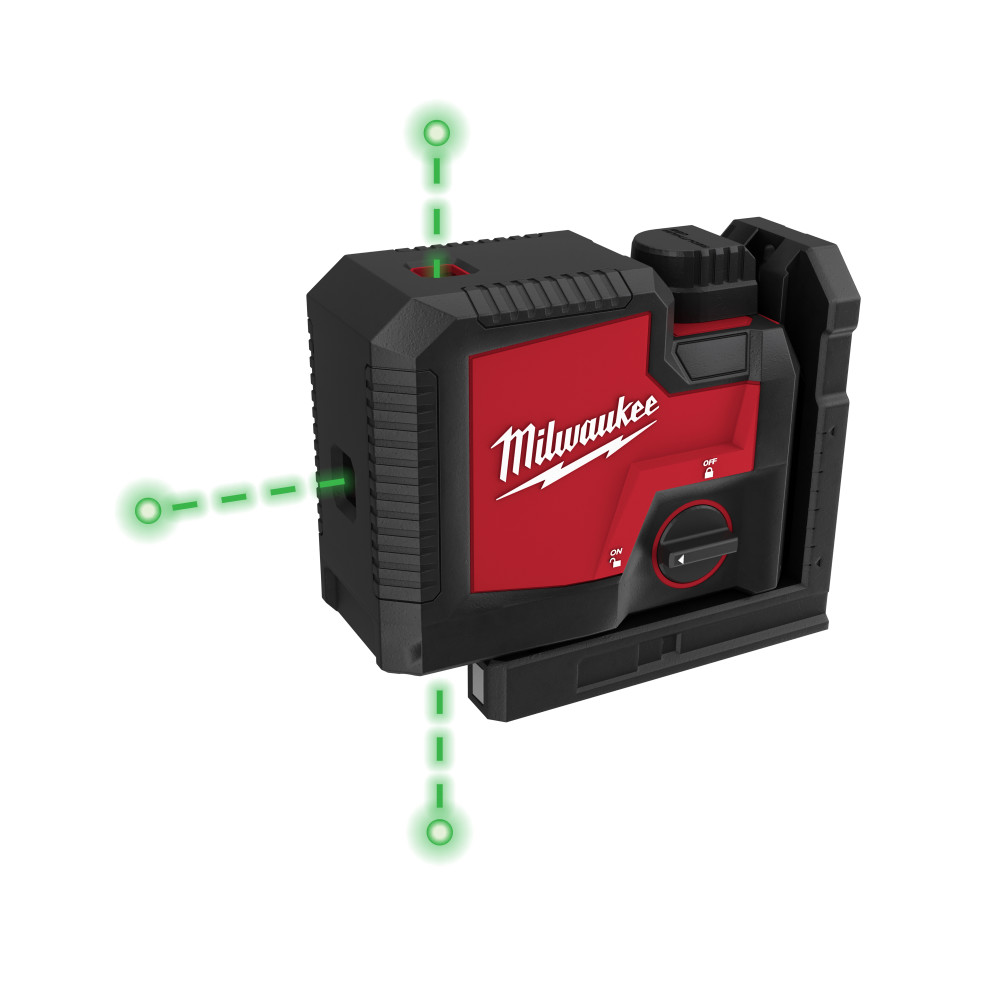 Milwaukee Green Beam Laser 3 Point USB Rechargeable - Flockneti
