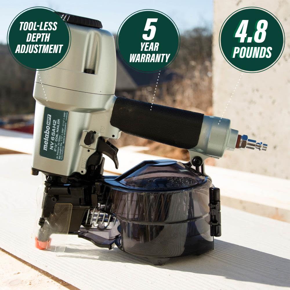Metabo HPT 2-1/2In Coil Siding Nailer - Flockneti