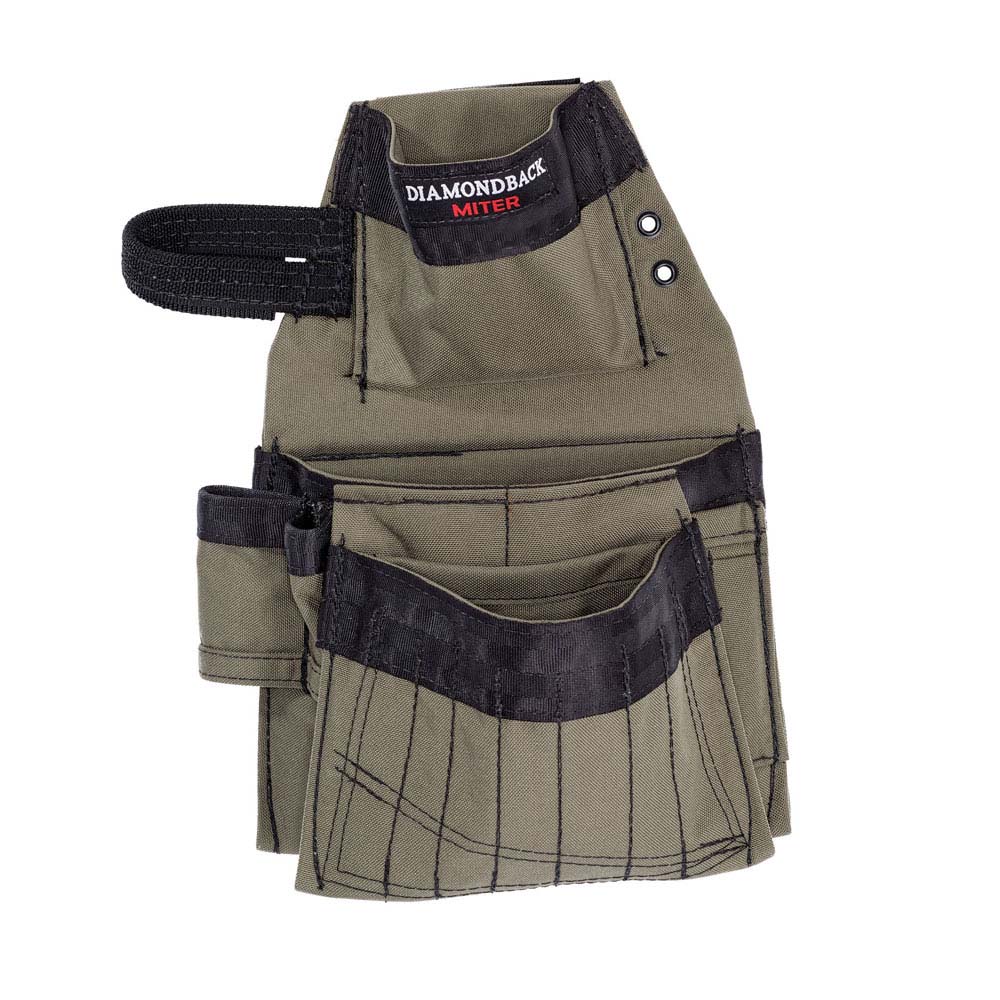 Diamondback Toolbelts Ranger Green Left Side Miter Tool Pouch - Flockneti