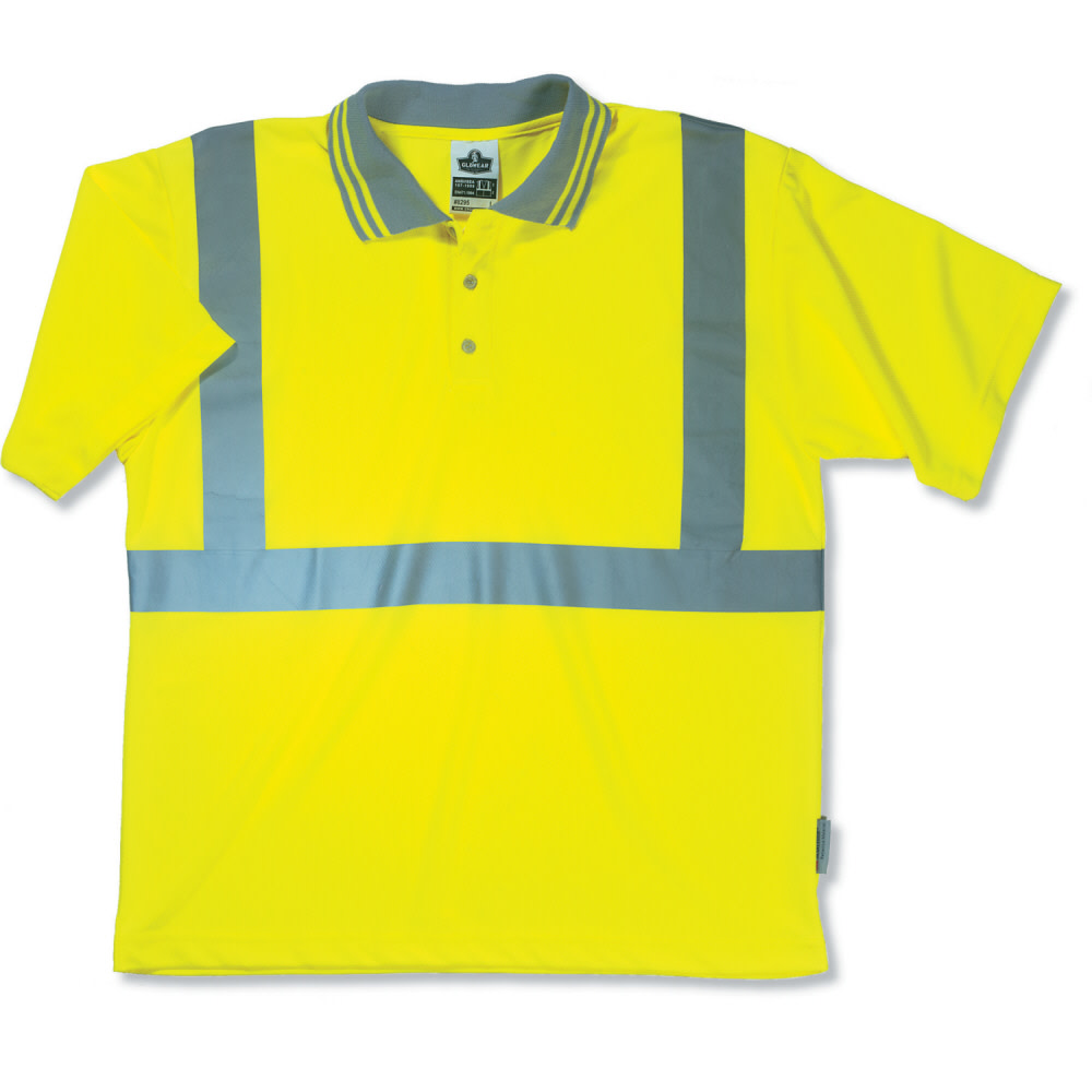 Ergodyne GloWear 8295 Class 2 Lime Green Polo – Large GloWear 8295 Class 2 Lime Green Polo – Large - Flockneti