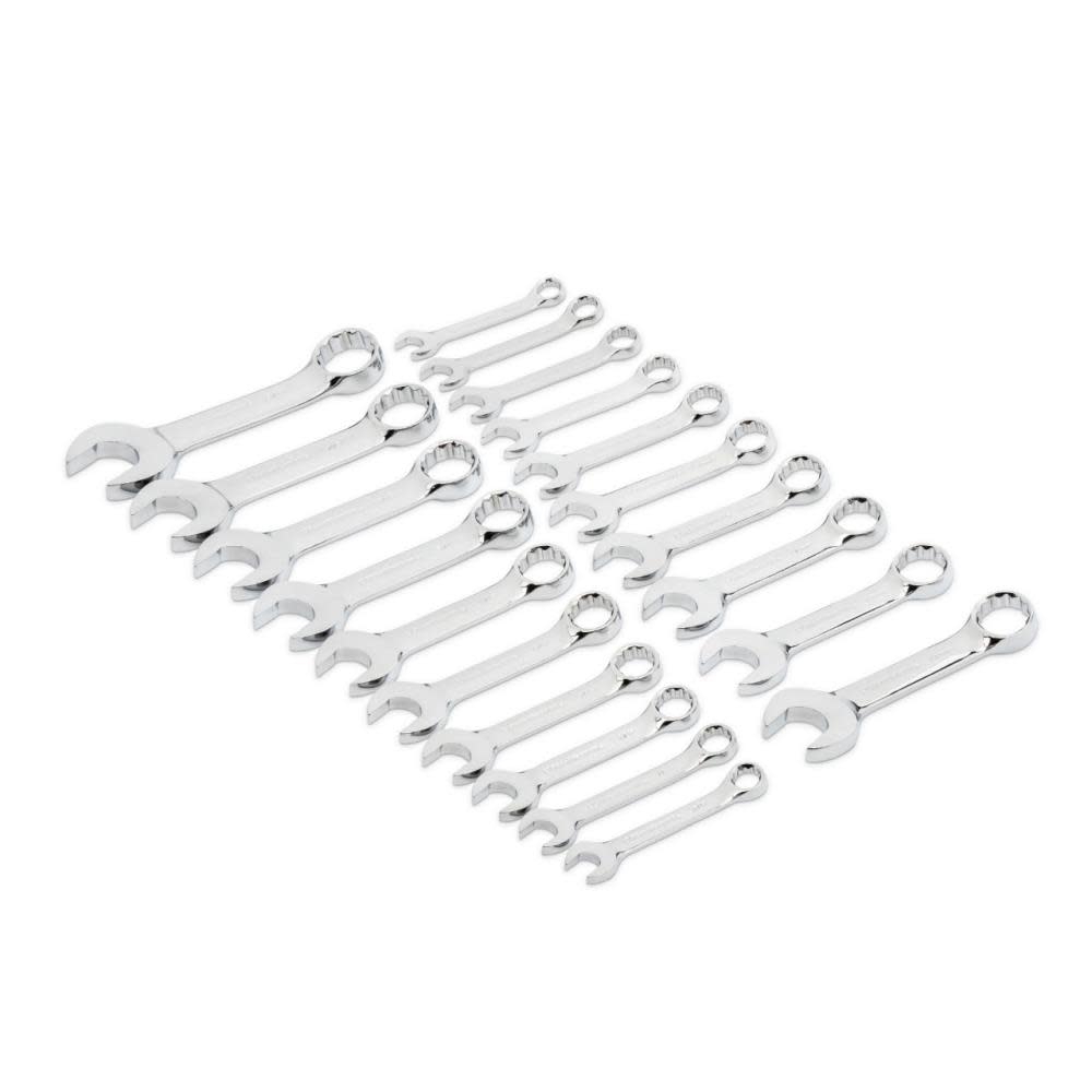 GEARWRENCH 20-Piece 12-Point Metric and Standard (SAE) Standard Combination Wrench Set - Flockneti
