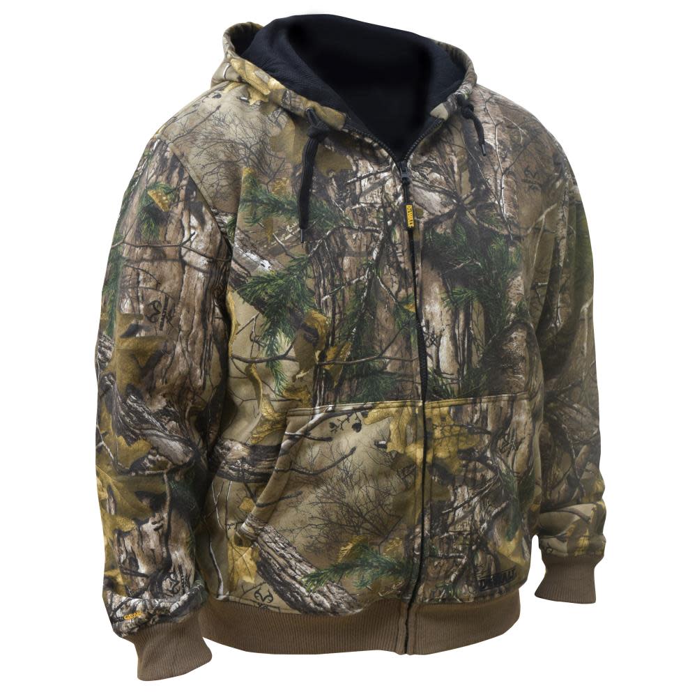 DEWALT Unisex Realtree XTRA Camouflage Heated Kit Hoodie Large - Flockneti