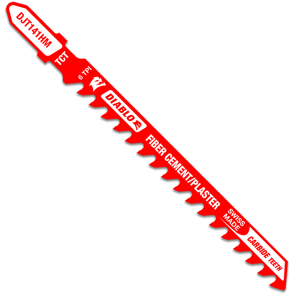 Diablo Tools 4″ 6 TPI Carbide T-Shank Jig Saw Blade for Fiber Cement & Plaster - Flockneti
