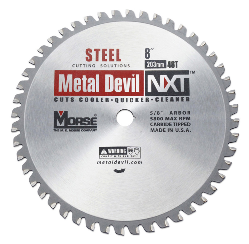 MK Morse Metal Devil NXT Circular Saw Blade 8″ 48T Steel - Flockneti