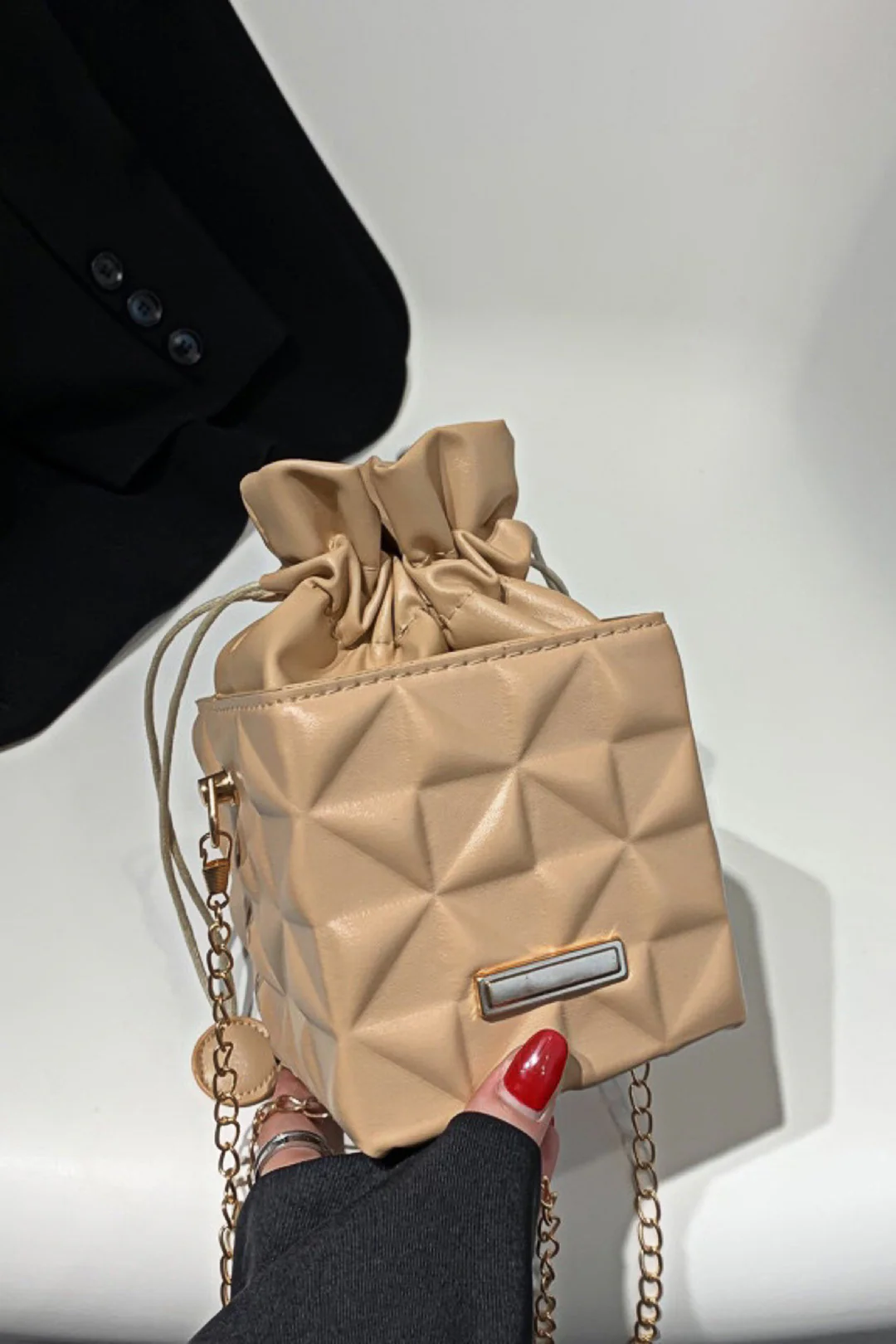Faux Leather Cross-Body Bag - Flockneti