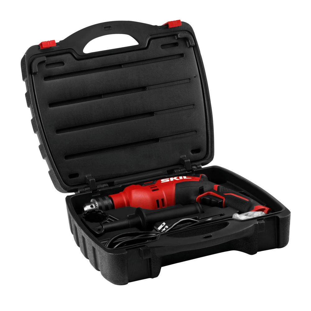 SKIL HD182002 7.5 Amp 1/2 In. Hammer Drill with 100 Piece Bit Set - Flockneti