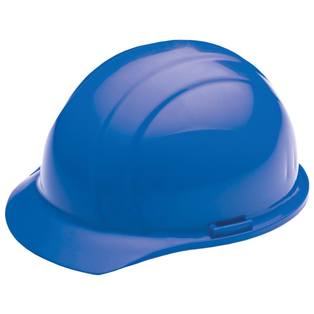 Blue Americana Safety Hard Hat, Ratchet Suspension - Flockneti