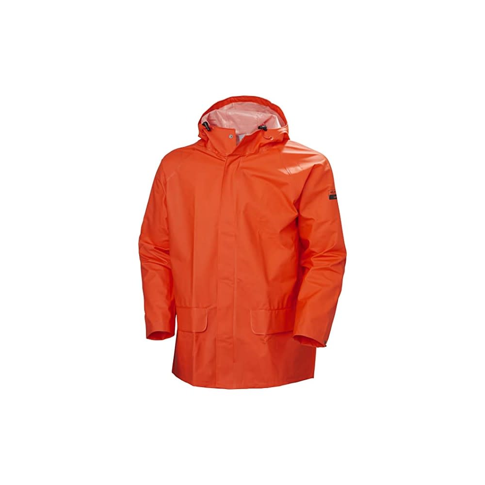 Helly Hansen Mandal Rain Jacket Polyester Dark Orange 3X - Flockneti