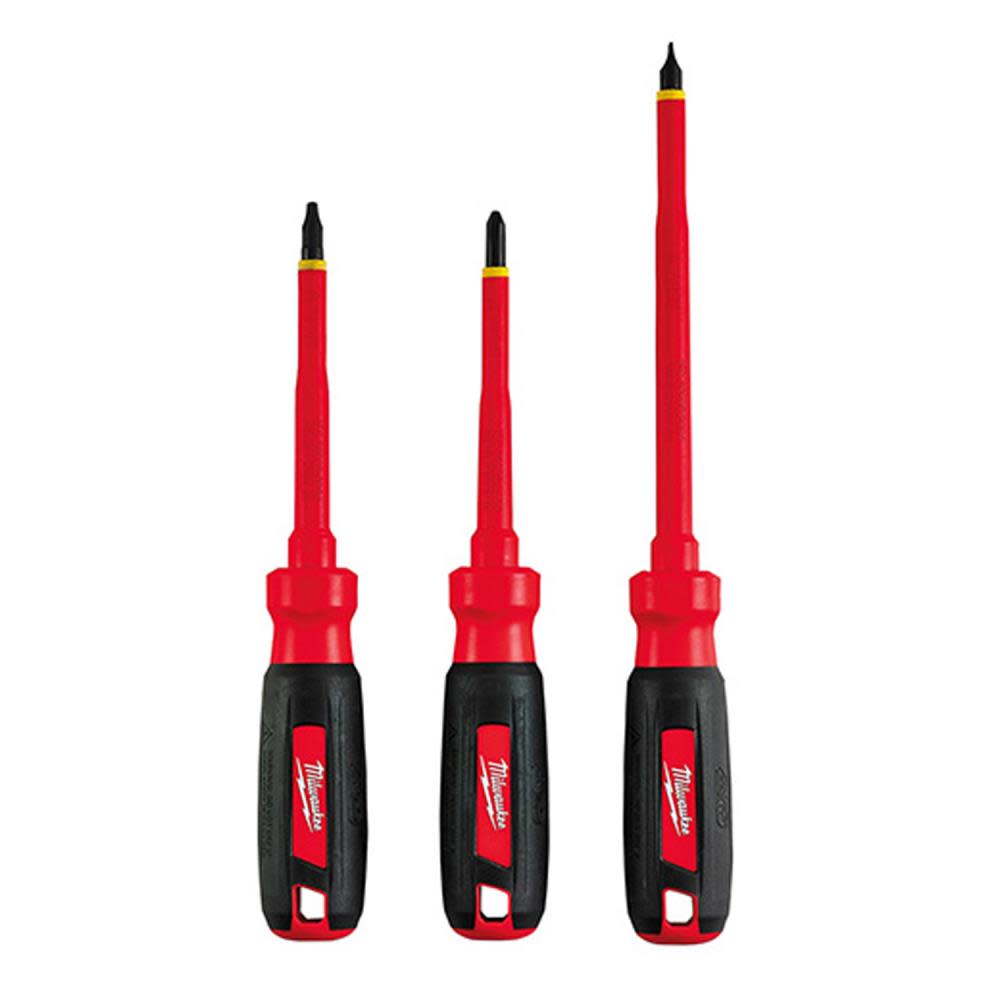 Milwaukee 3-Piece 1000V Insulated Screwdriver Set - Flockneti