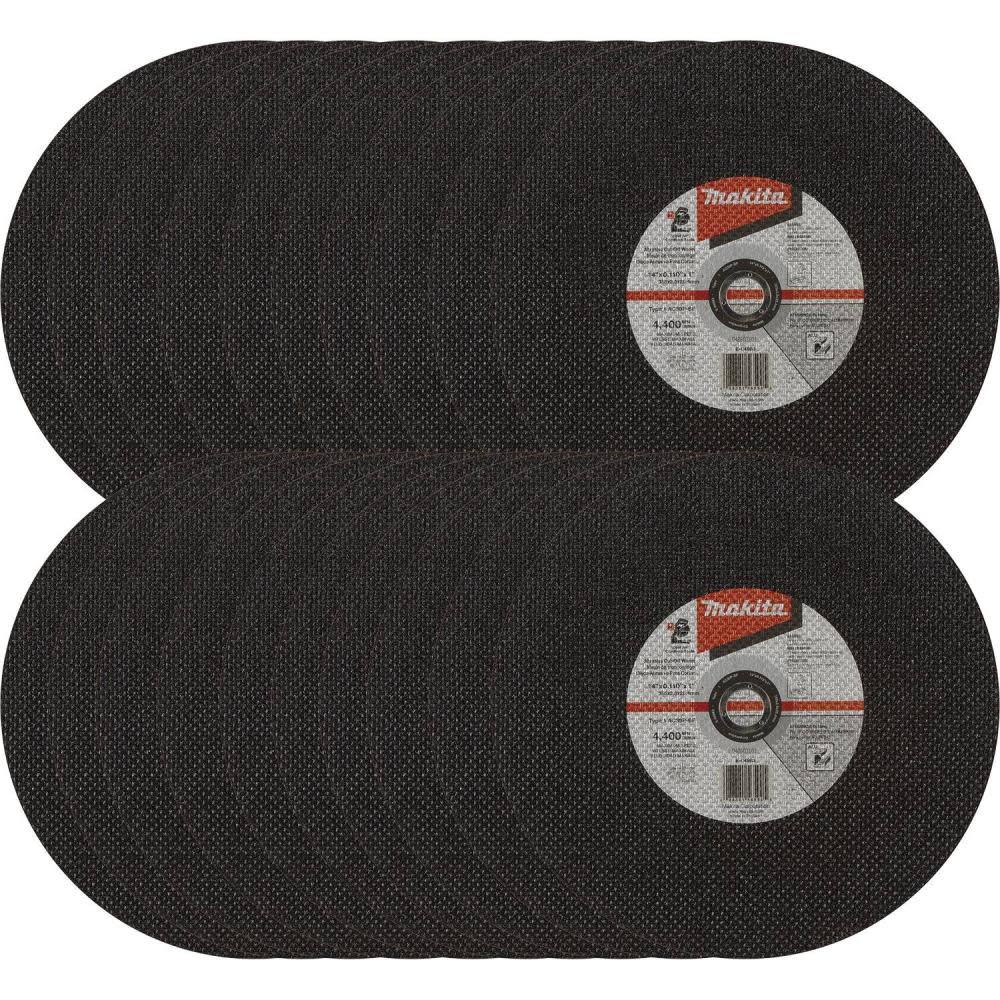 Makita Thin Cut Off Wheels for Aluminum Cutting 14″ x .110″ x 1″ Type 1 30 Grit 25pk - Flockneti