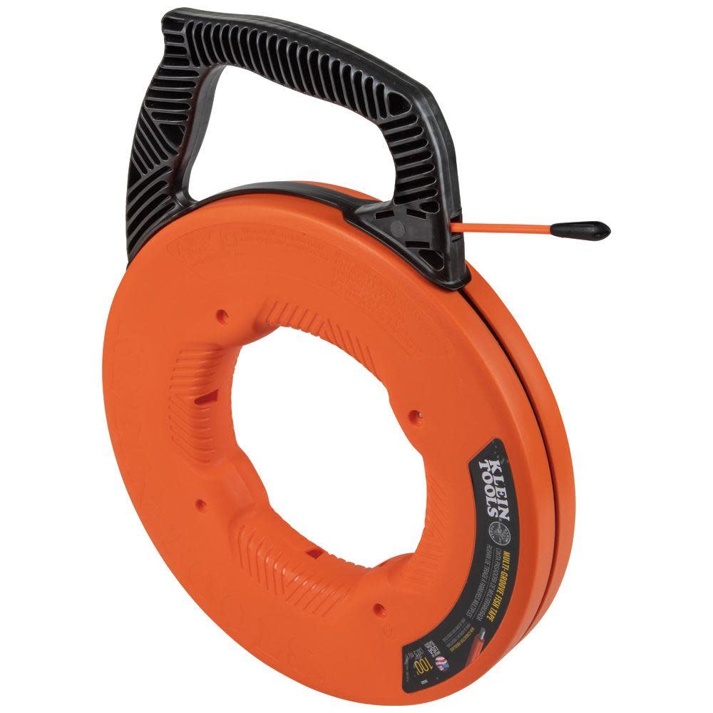 Klein Tools 100′ Multi-Groove Fiberglass Fish Tape - Flockneti