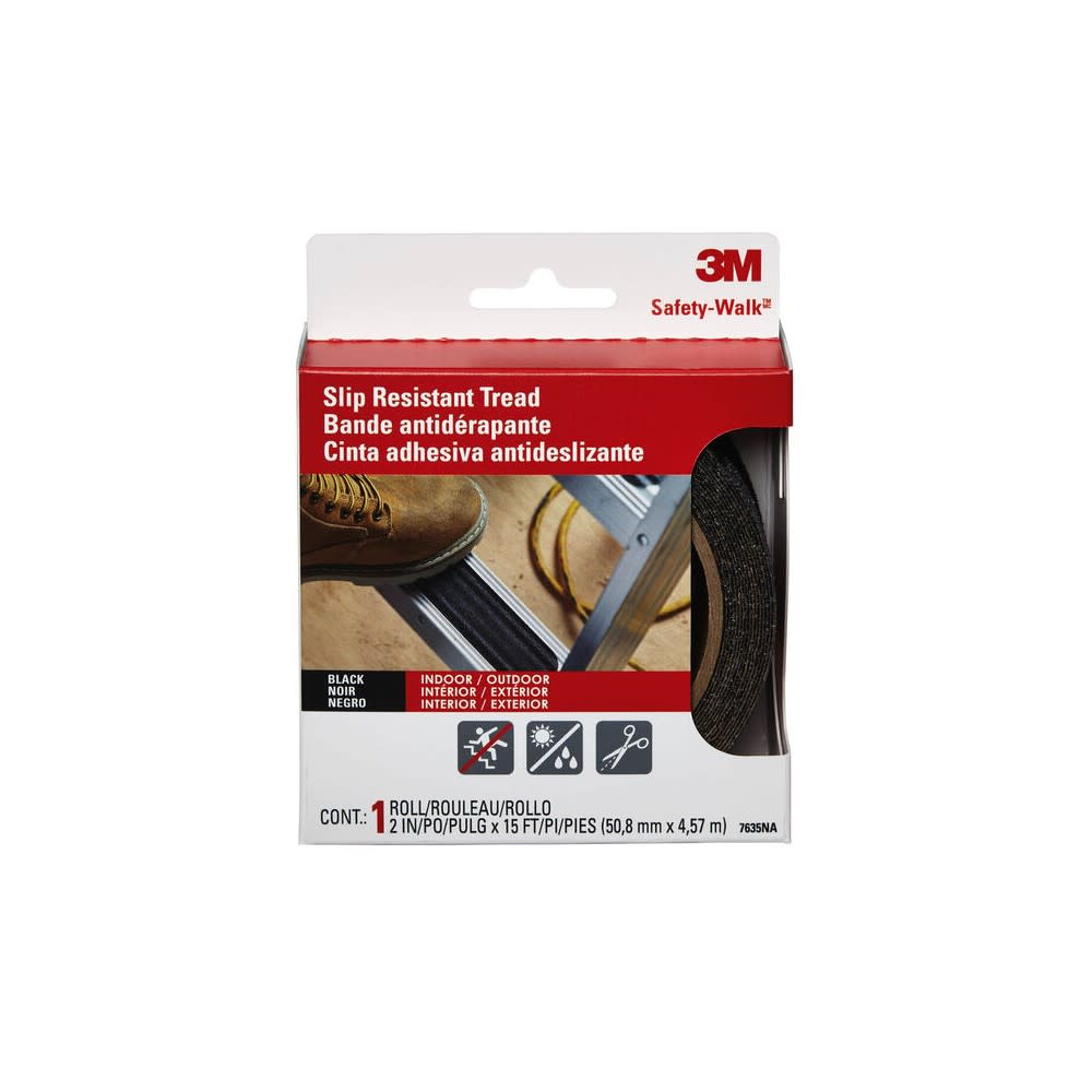 3M Safety Walk Black Step 2″ x 15′ & Ladder Tread Tape - Flockneti