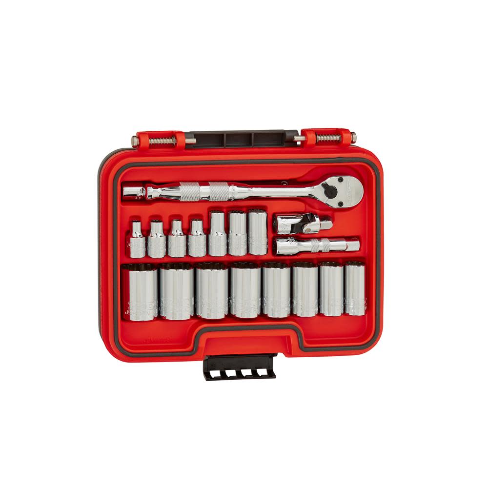 Proto Socket Set 3/8 DR 19pc SAE 12pt AERO - Flockneti