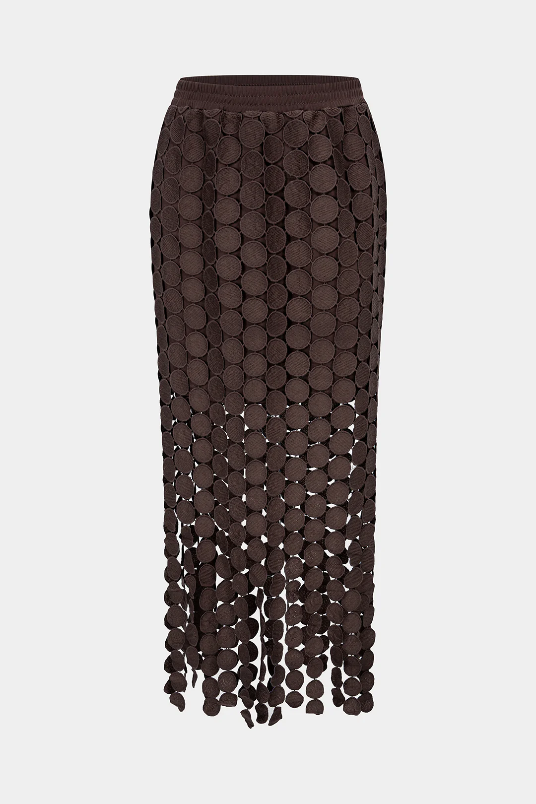 Shirred Waistband Cut Out Skirt - Flockneti