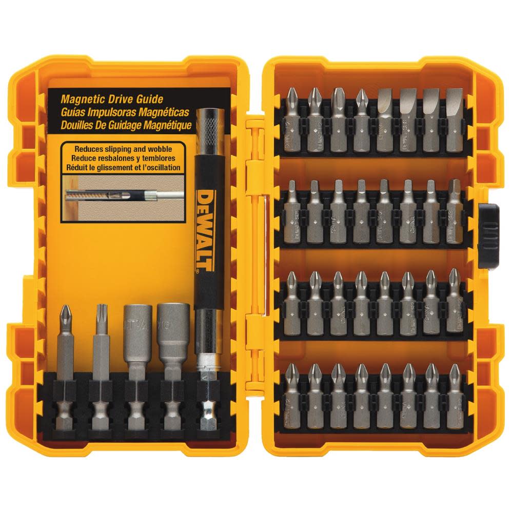 DEWALT 37-Piece Screw Driving Set with Tough Case - Flockneti