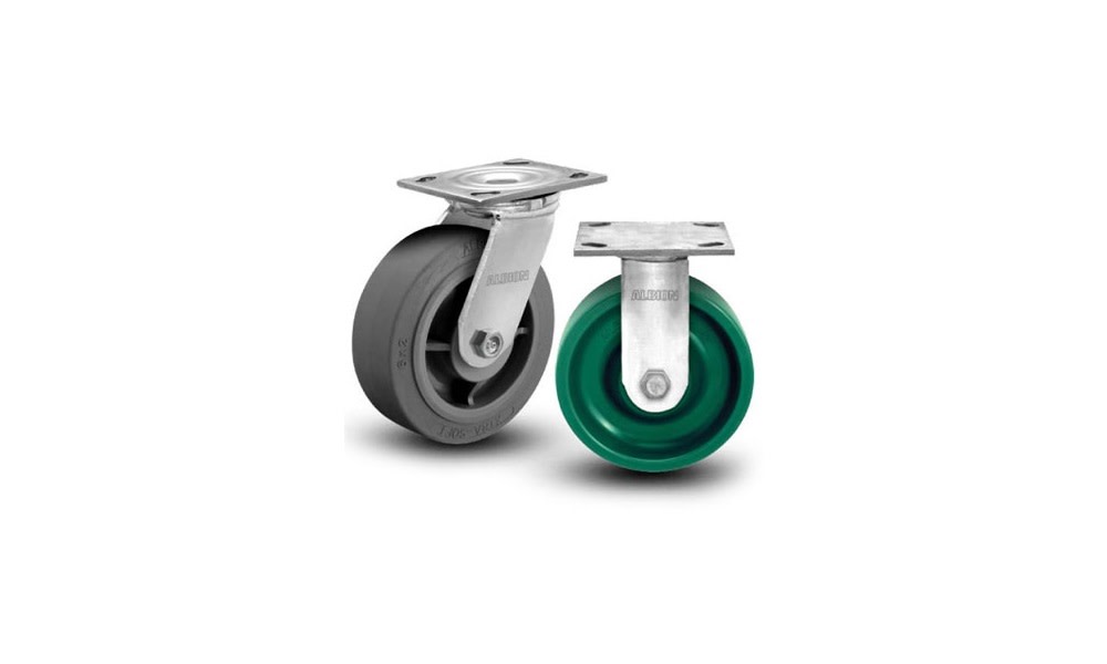 Cassidy Tricker 8 In. 16 Series Medium Heavy Duty Rigid Plate Caster - Flockneti