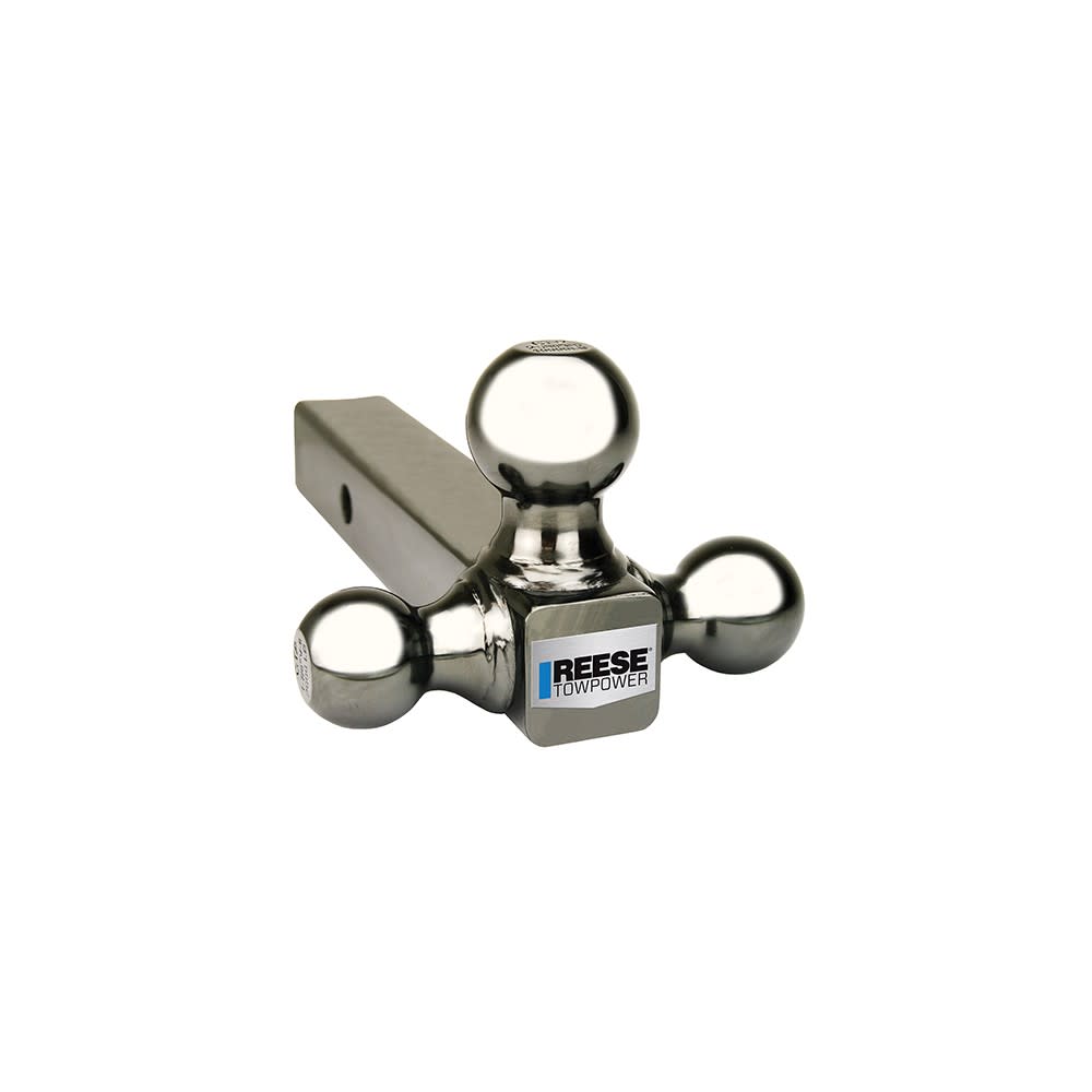 Reese 8″ 10000 lbs Tri Ball Trailer Hitch Ball Mount - Flockneti