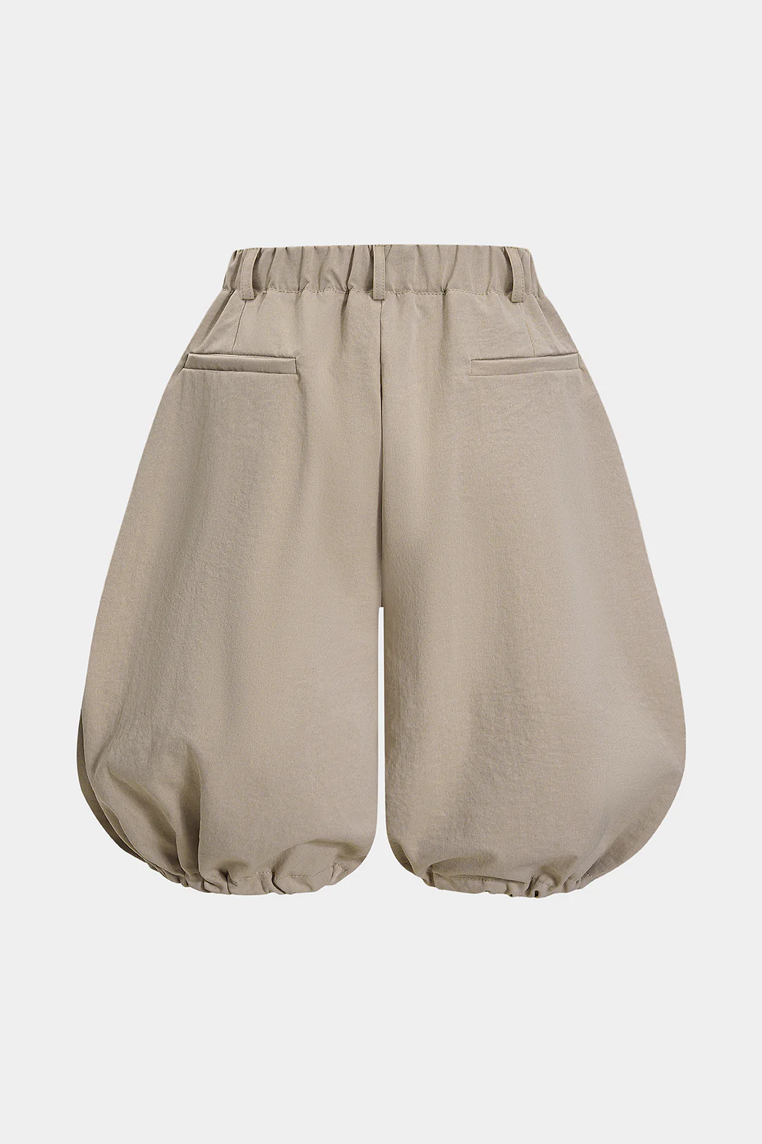 Plus Size Button Lantern Shorts - Flockneti