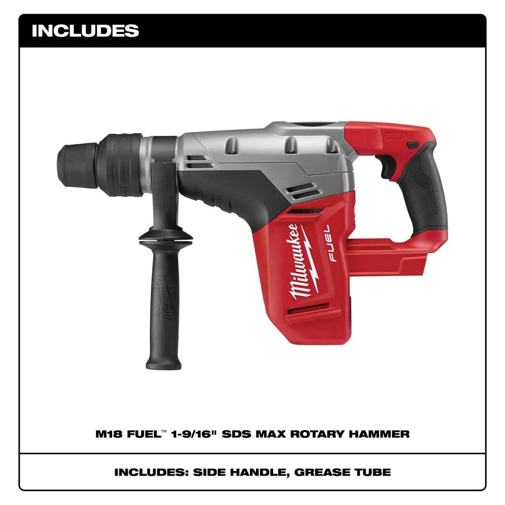 Milwaukee M18 FUEL 1-9/16 in. SDS-Max Rotary Hammer - Flockneti