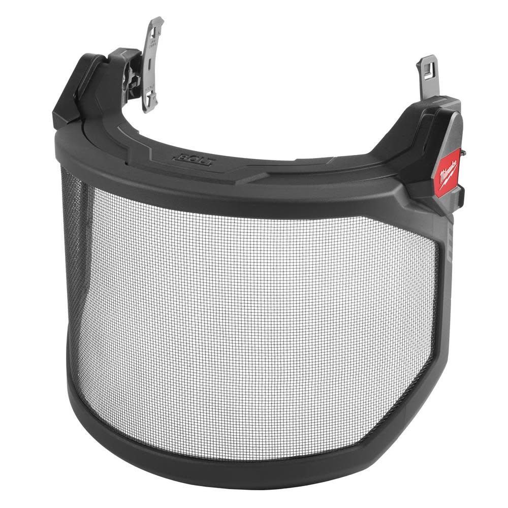 Milwaukee BOLT Full Face Shield Metal Mesh Compatible with Safety Helmets & Hard Hats - Flockneti