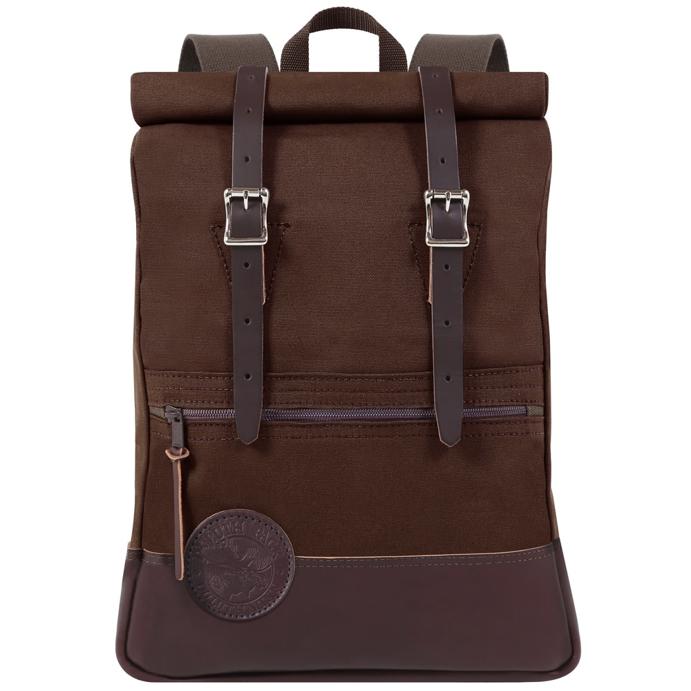 Duluth Pack Deluxe Roll-Top Scout Backpack – Brown - Flockneti
