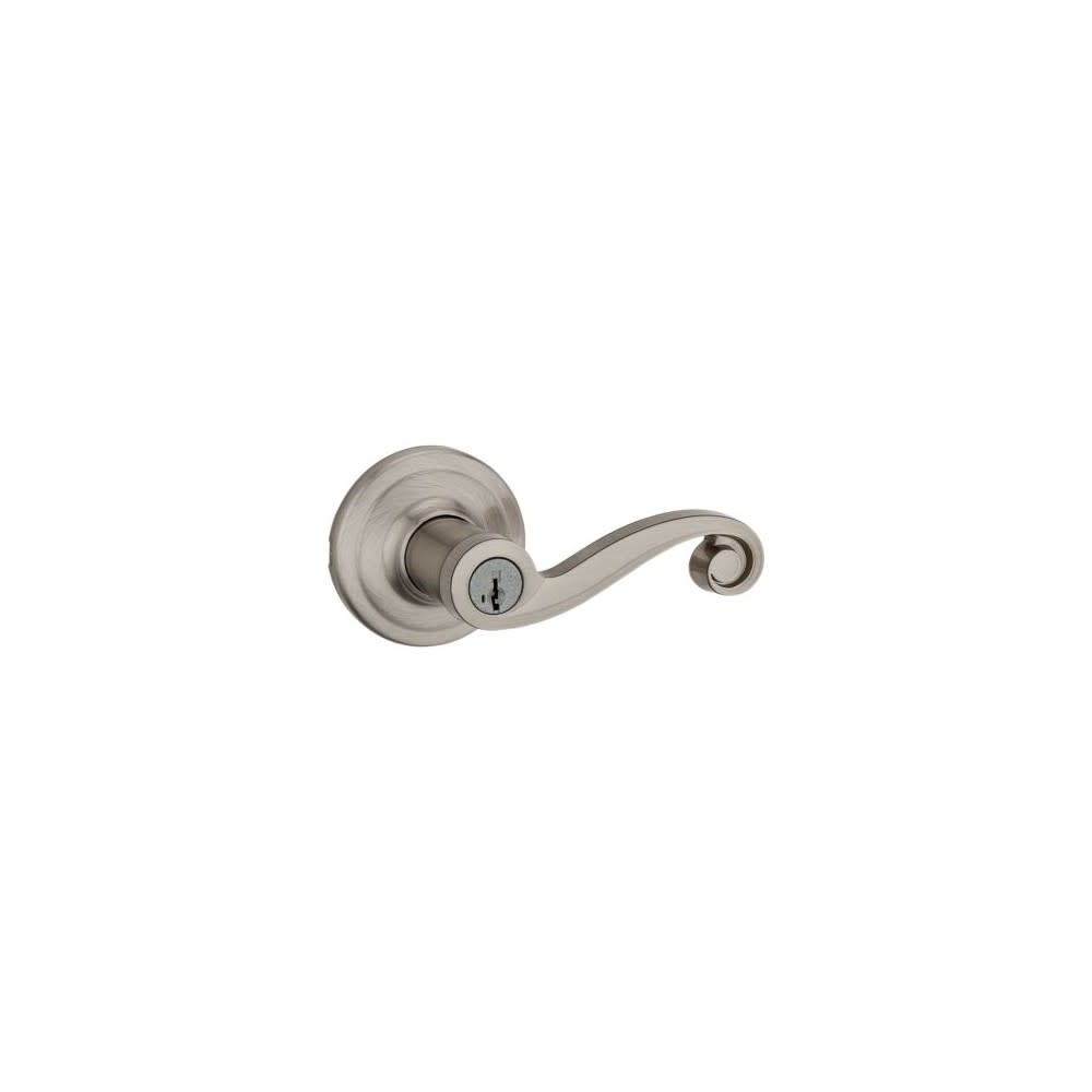Kwikset Satin Nickel Signature Series Keyed Entry Lido Door Lever - Flockneti