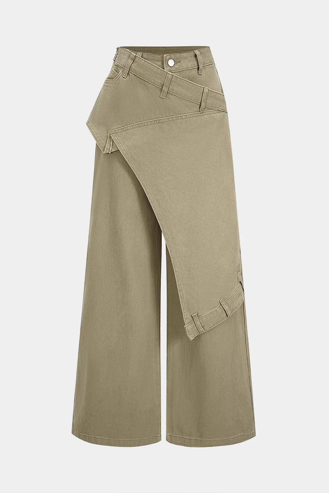Denim Asymmetrical Jeans - Flockneti