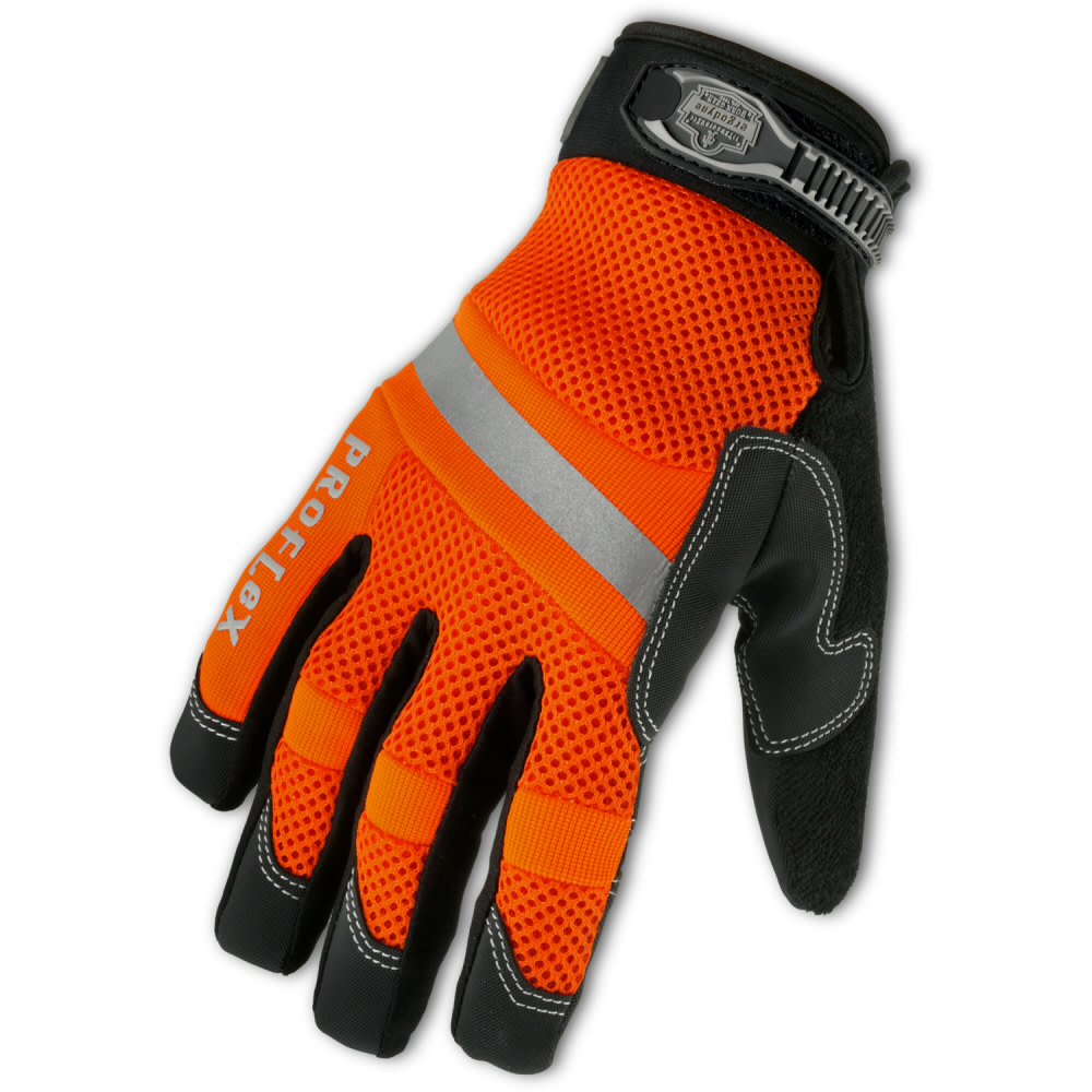 Ergodyne Proflex 872 Hi-Vis Mesh Trades Gloves 2XL Proflex 872 Hi-Vis Mesh Trades Gloves 2XL - Flockneti