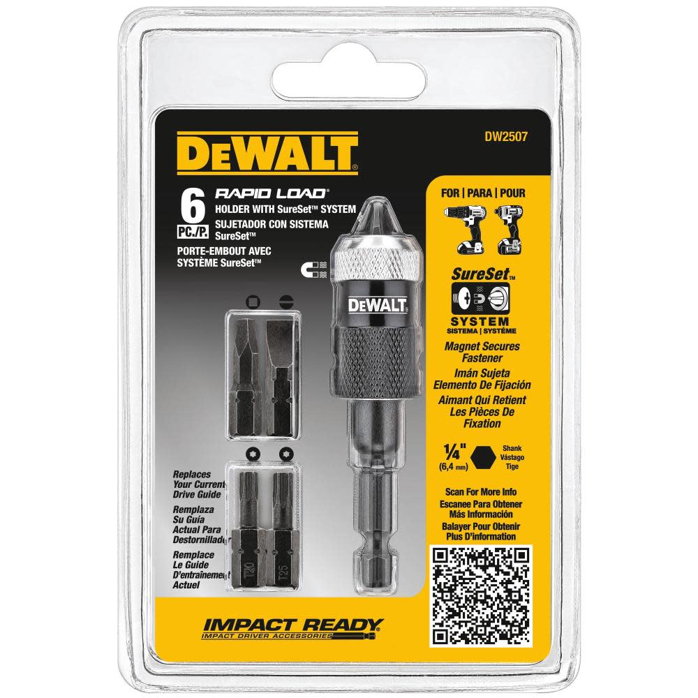 DEWALT 6-Piece Rapid Load Screw Driving Set - Flockneti