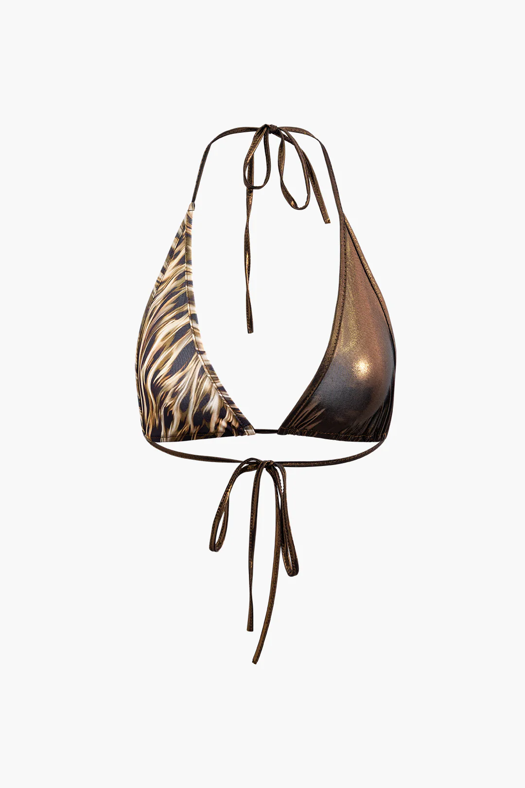 3PC Leopard Print Tie-Up Slip Lingerie And Skirt Set - Flockneti