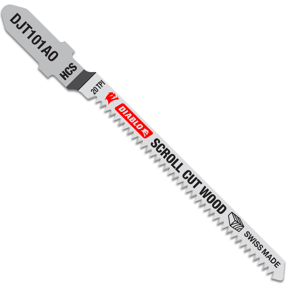 Diablo Tools 3-1/4″ High Carbon Steel T-Shank Jig Saw Blades for Scroll Cuts - Flockneti