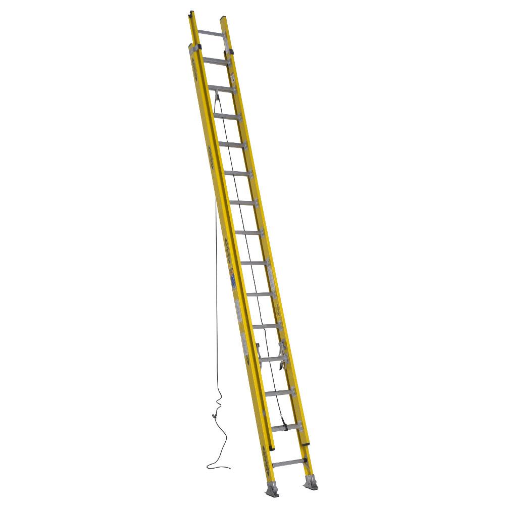 Werner 28 Ft. Type IAA Fiberglass Round Rung Extension Ladder - Flockneti