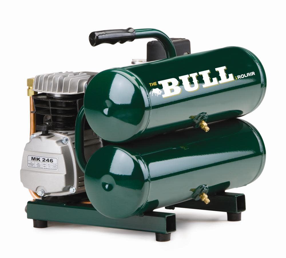 Rolair 2 HP – “Bull” (115V) 4.1 CFM90PSI 4.3 Gall Stack Tank Compressor - Flockneti