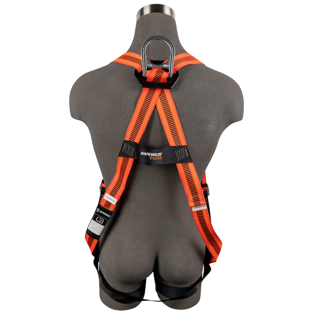 Safewaze Universal V Line Full Body Harness with 1D MB Chest/Legs - Flockneti