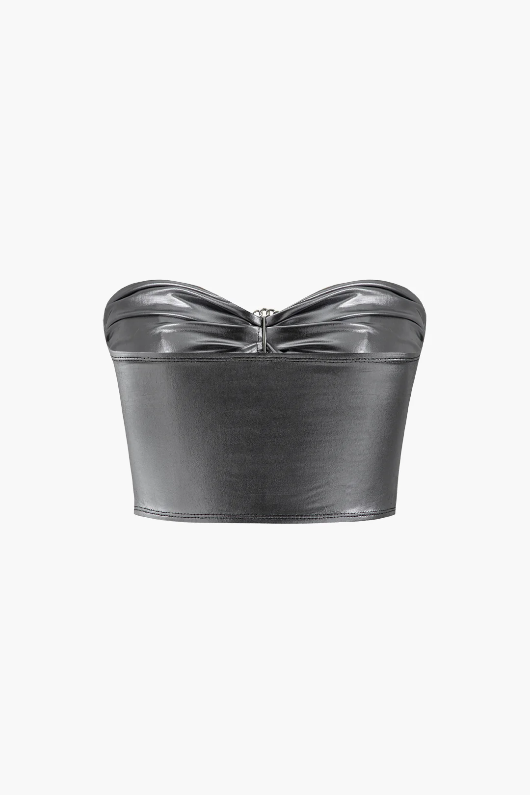Ruched Cut Out Tube Top - Flockneti