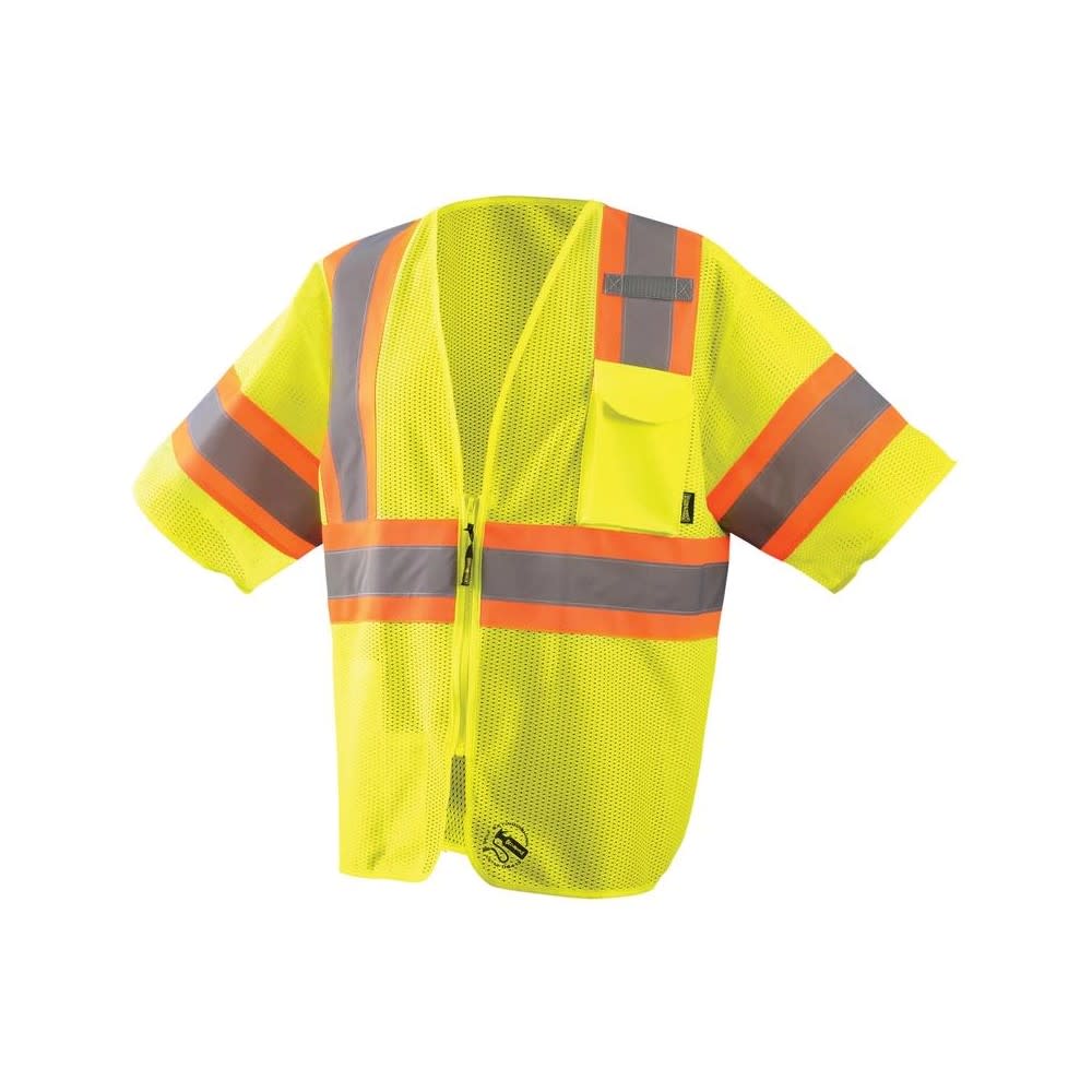 Occunomix Two-Tone Vest Yellow Class 3 Self Extinguishing 4X - Flockneti