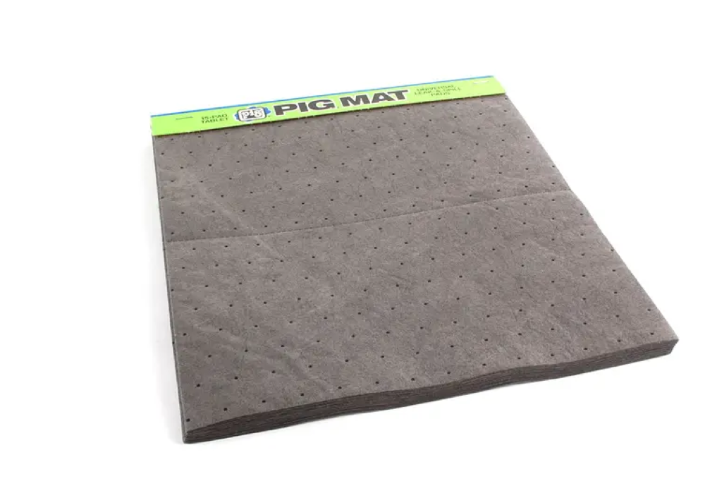 New Pig Leak & Spill Mat Absorbent Universal Tablet 15pk - Flockneti