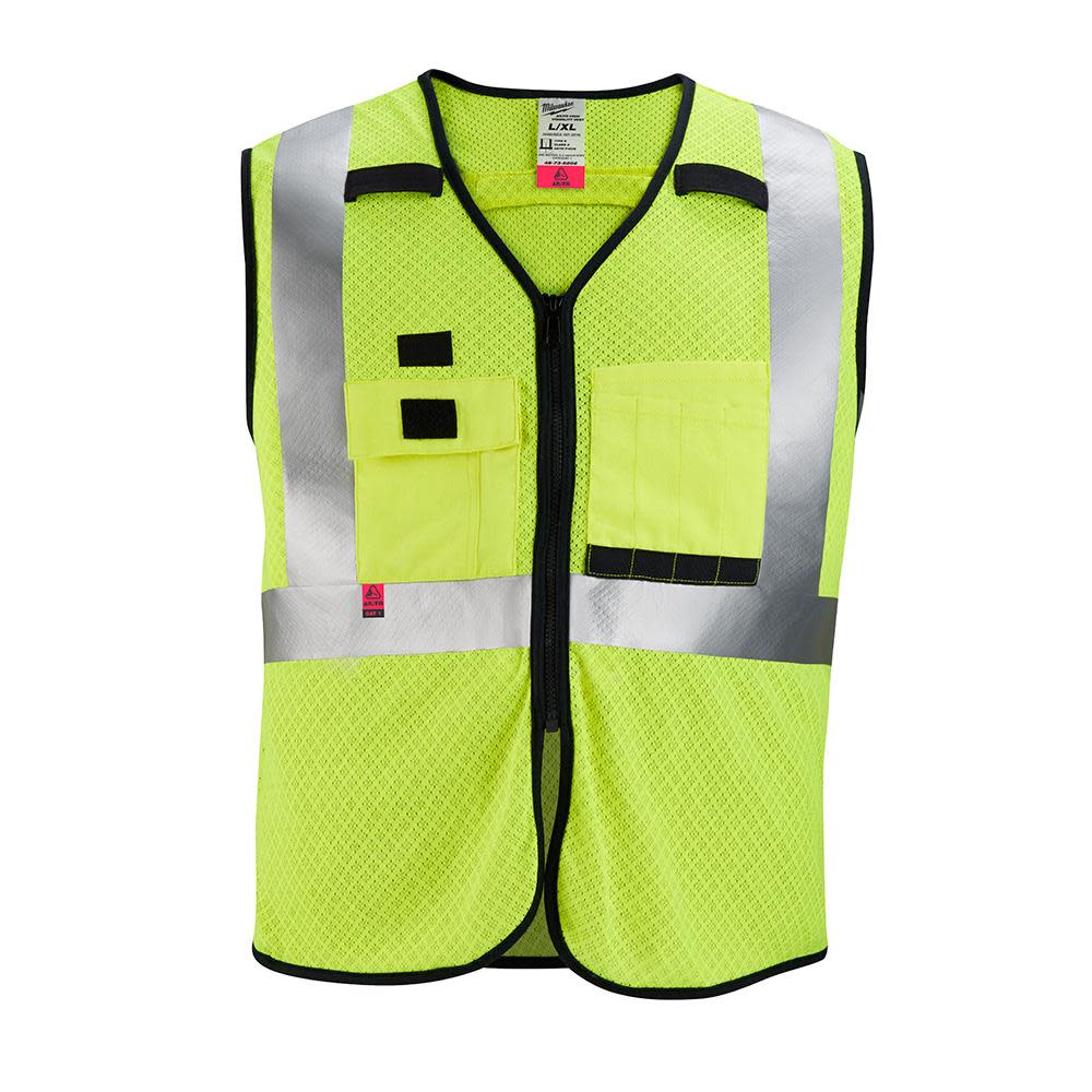 Milwaukee High Vis Safety Vest Class 2 Mesh AR/FR Cat 1 - Flockneti