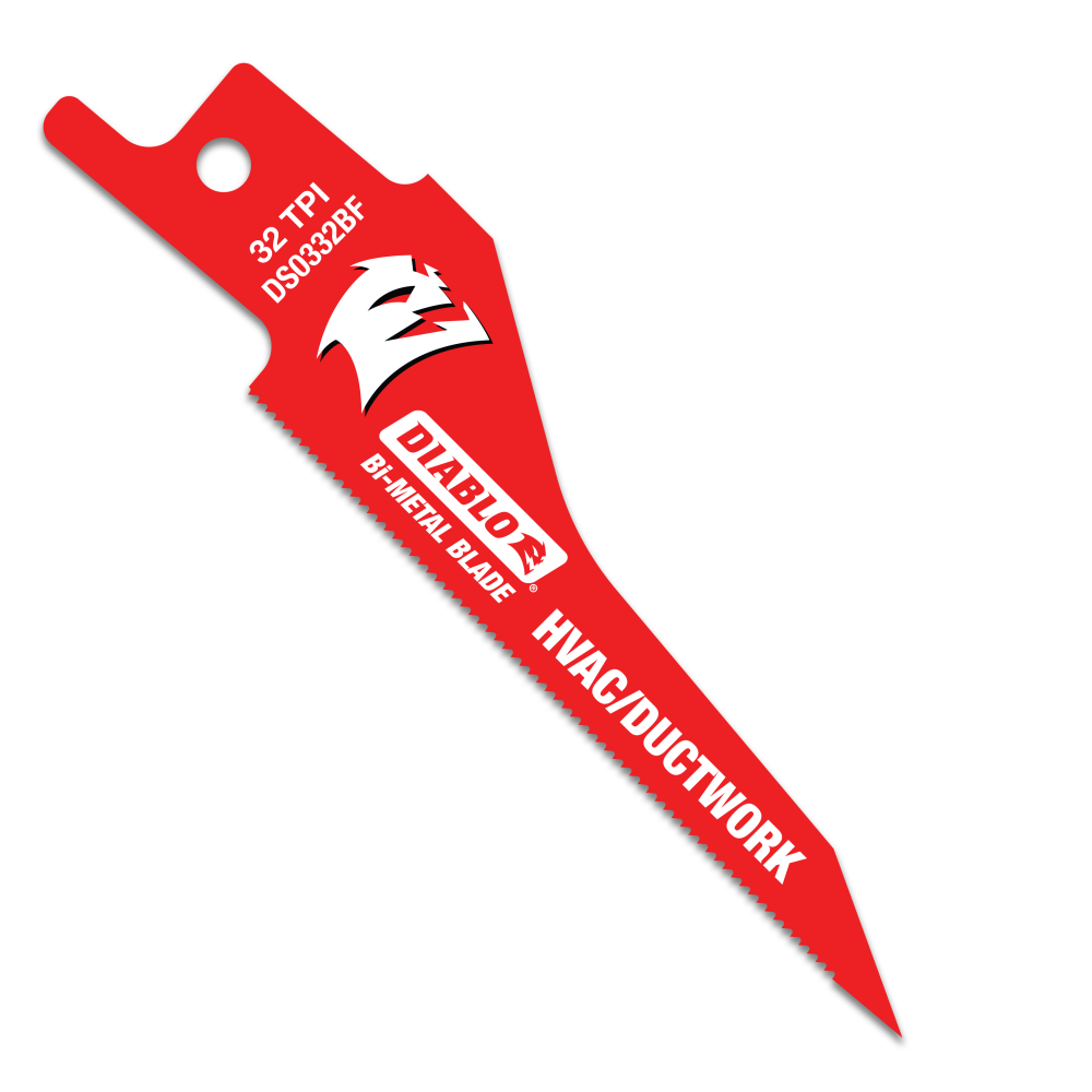 Diablo Tools 3 1/4″ HVAC/Ductwork Bi Metal Reciprocating Blade - Flockneti