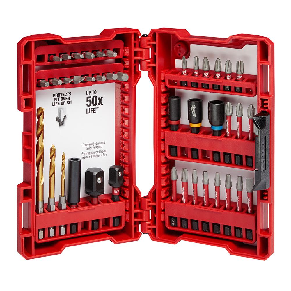 Milwaukee SHOCKWAVE 40-Piece Impact Duty Drill and Driver Bit Set - Flockneti