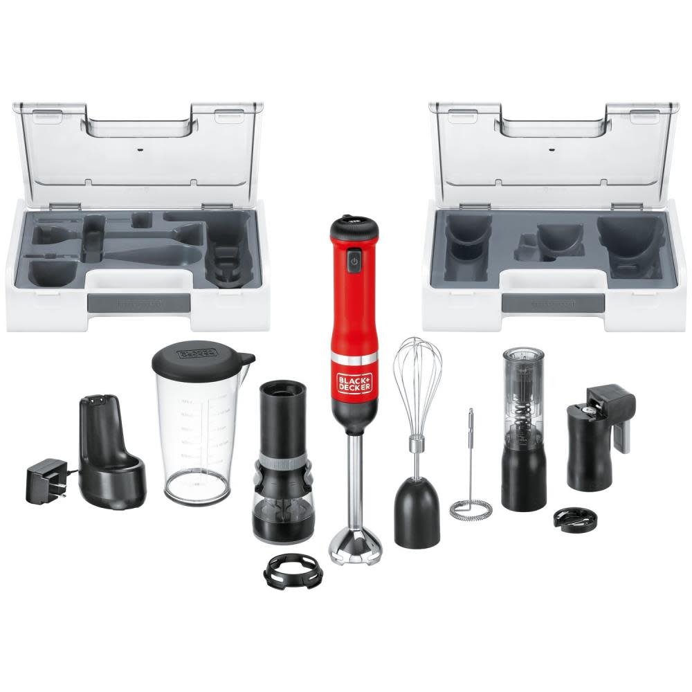 Black and Decker kitchen wand Cordless 6 in 1 Kitchen Multi Tool Red - Flockneti