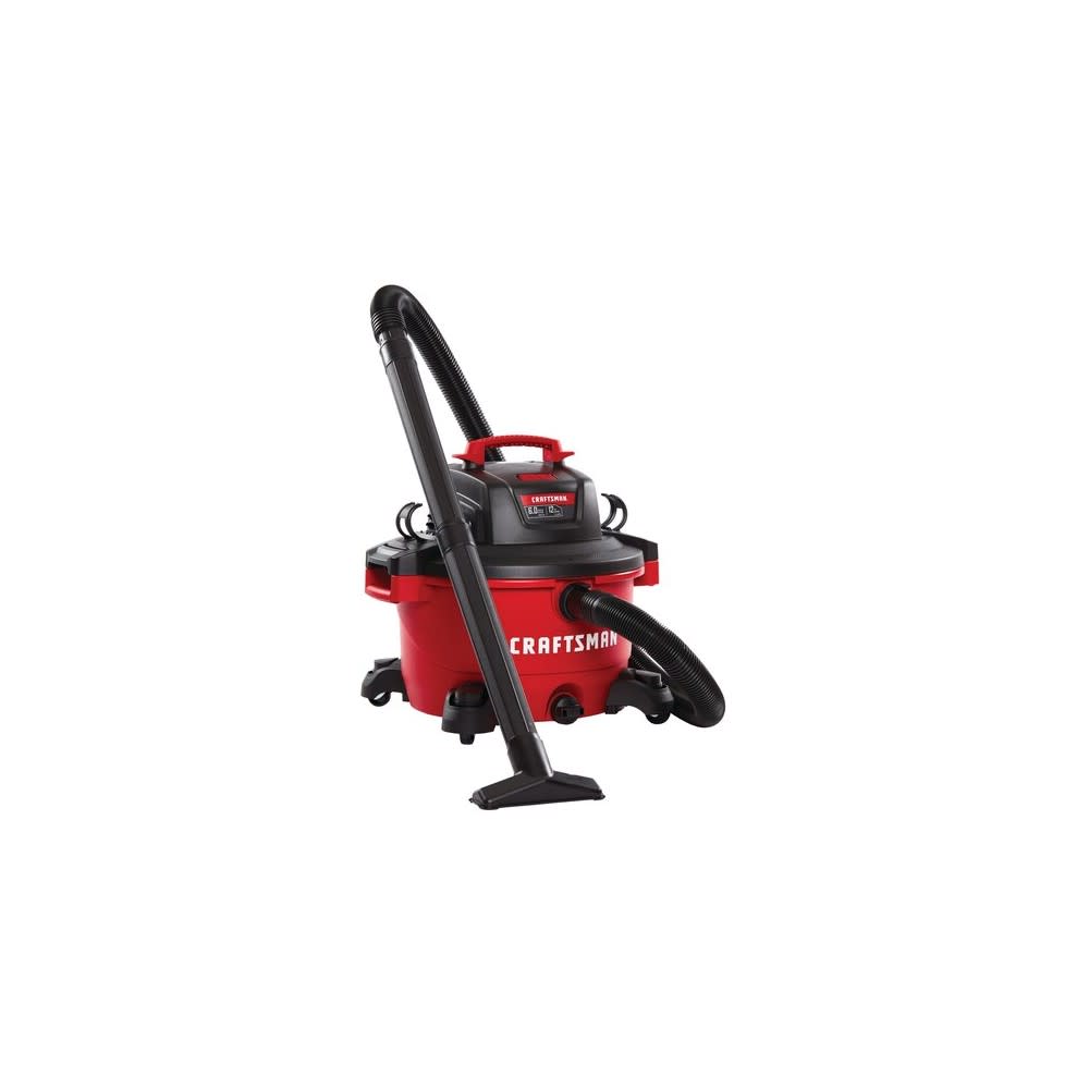 Craftsman Wet/Dry Vacuum with Attachments 12 Gallon 120V 6HP Peak - Flockneti