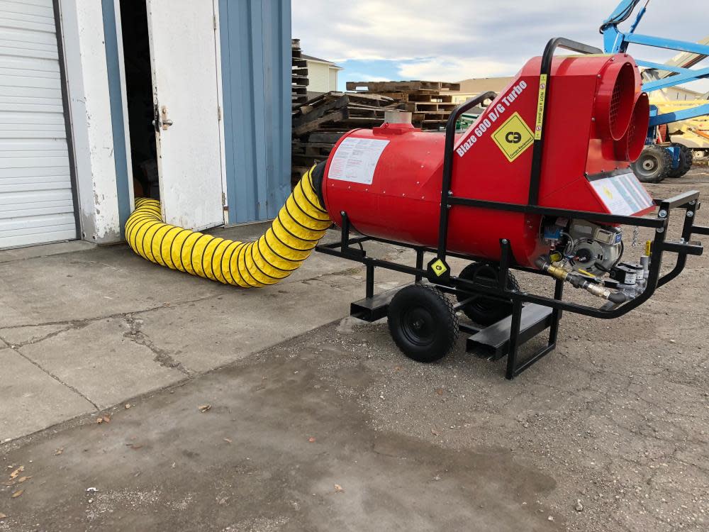 ACME TOOLS 12 In. x 25 Ft. Portable Heater Ducting - Flockneti