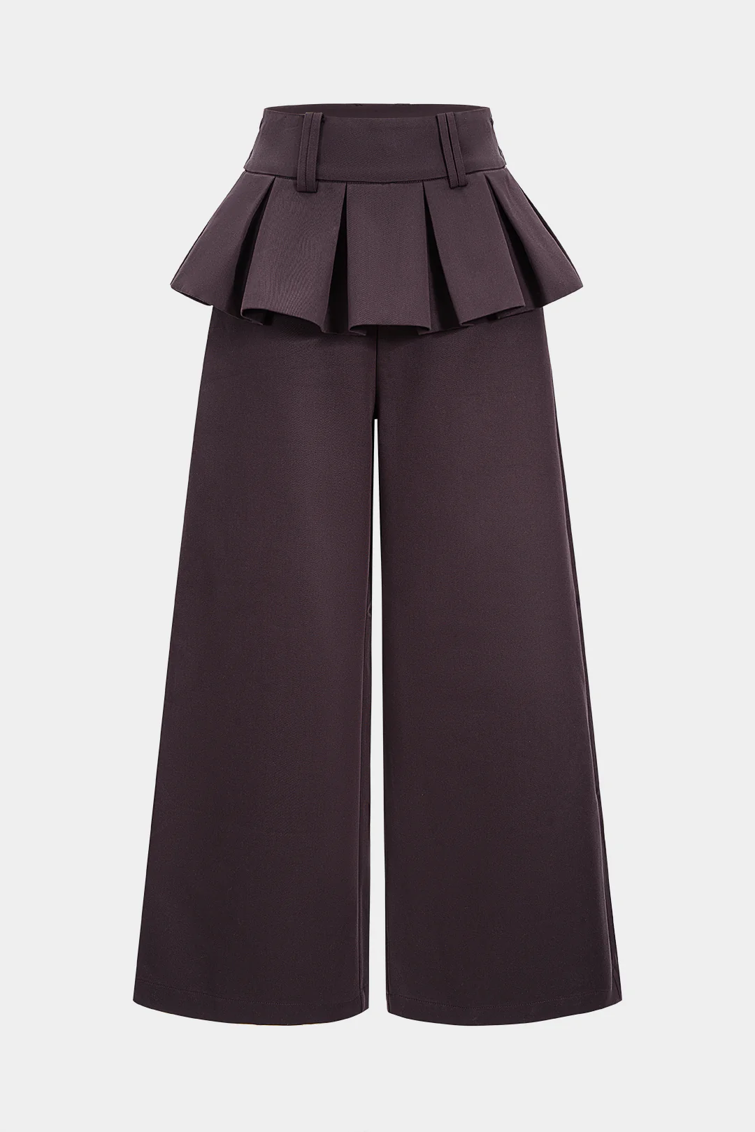 Pleated Wide Leg Trousers - Flockneti