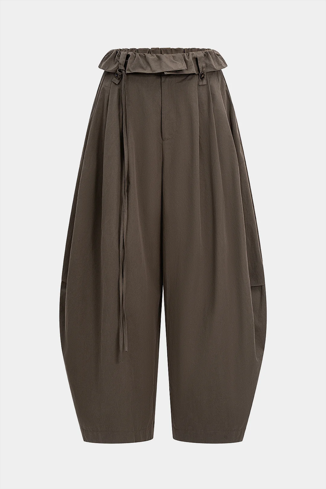 Tie-Up Wide Leg Trousers - Flockneti