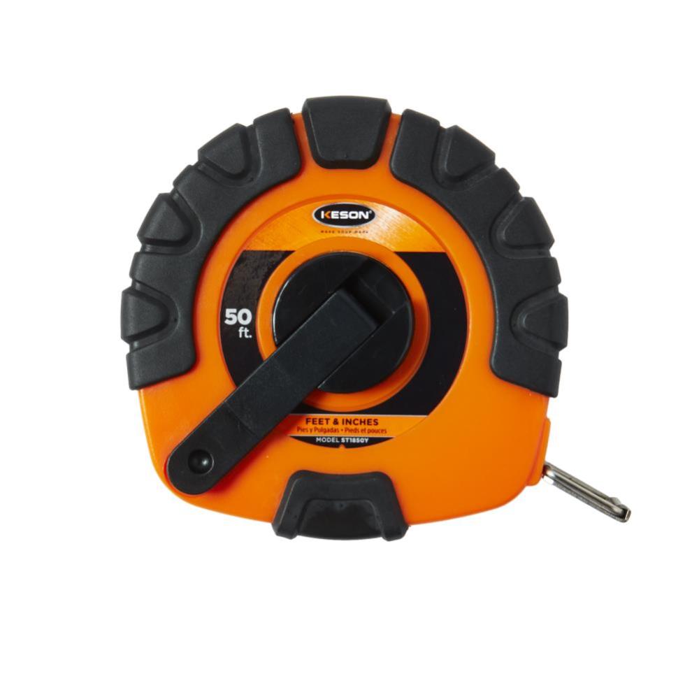 Keson 50 Ft. Units: in 1/8 Nylon Coated Steel Tape with Hook - Flockneti