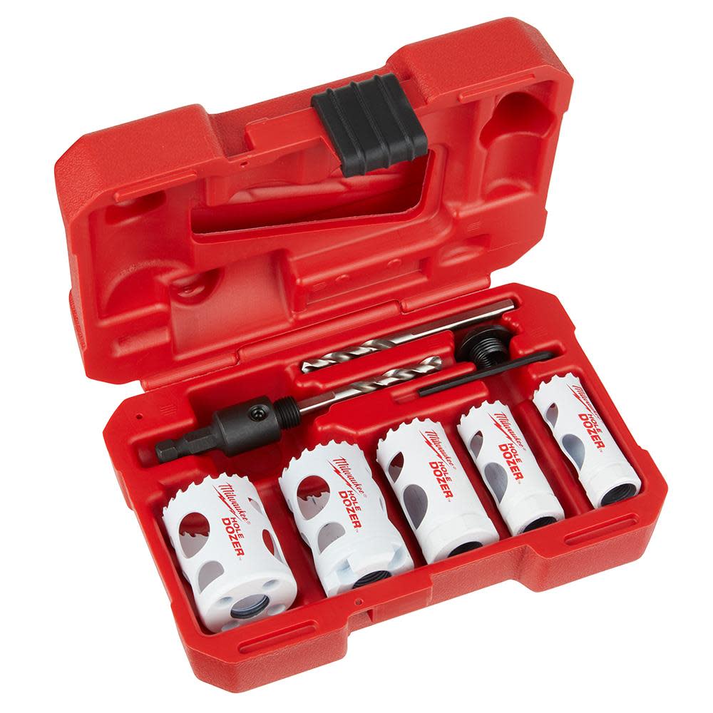 Milwaukee Plumber’s Compact Hole Dozer Bi-Metal Hole Saw Kit (8-Piece) - Flockneti