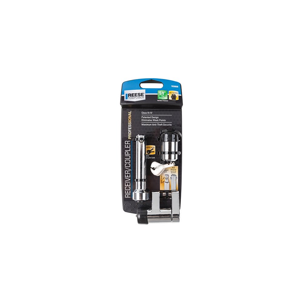 Reese 5/8″ Chrome Keyed Alike Receiver/Coupler Combo Lock Set - Flockneti